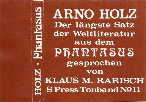 Arno Holz bei S PRESS