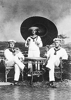 Matrosen der Kaiserlichen Marinein Tsingtau um 1900