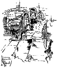 Siegfried-Werft, gezeichnet von Jens Cords