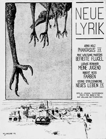  Plakat Neue Lyrik von Wilhelm Jordan