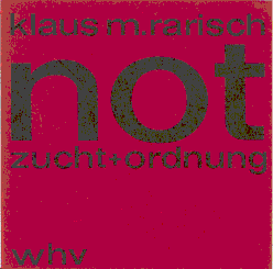 Einband Not Zucht und Ordnung / vorn