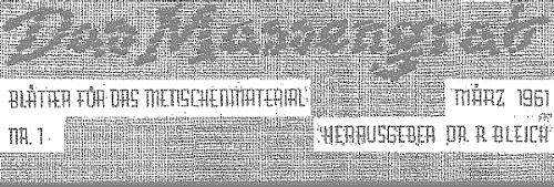Das Massengrab ? Mrz 1961