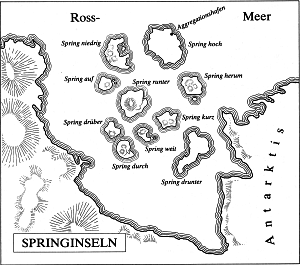 Karte des Monikin-Archipels