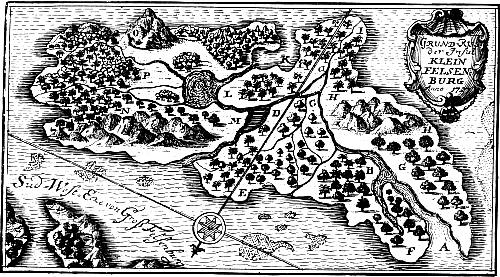 Theil II, S. 481: Karte Klein-Felsenburg